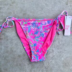 Lilly Pulitzer Bryon Bikini Bottom Pink Isle Shell Me Something Good NWT 16